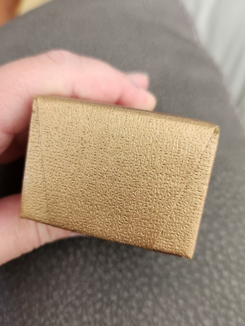 Gold Textured Women's Accessories Box - Elegant Gift Packaging